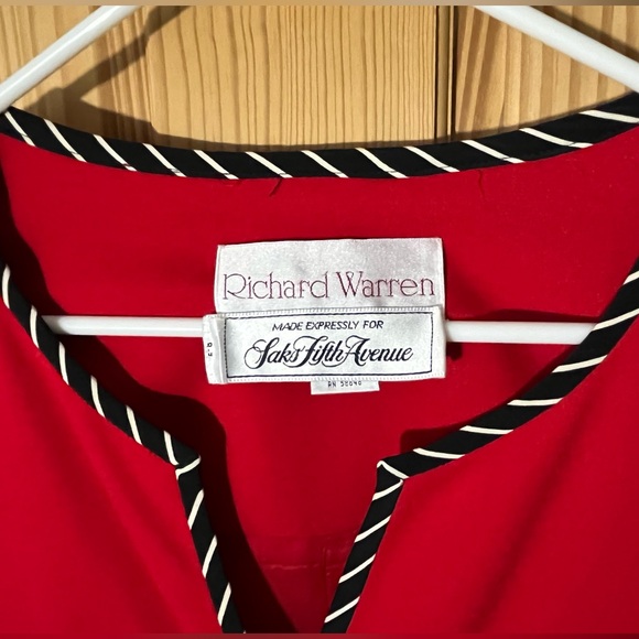 Vintage Red and Black Embroidered Blazer - Picture 7 of 16